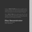 Plex Reconstrutor Protein